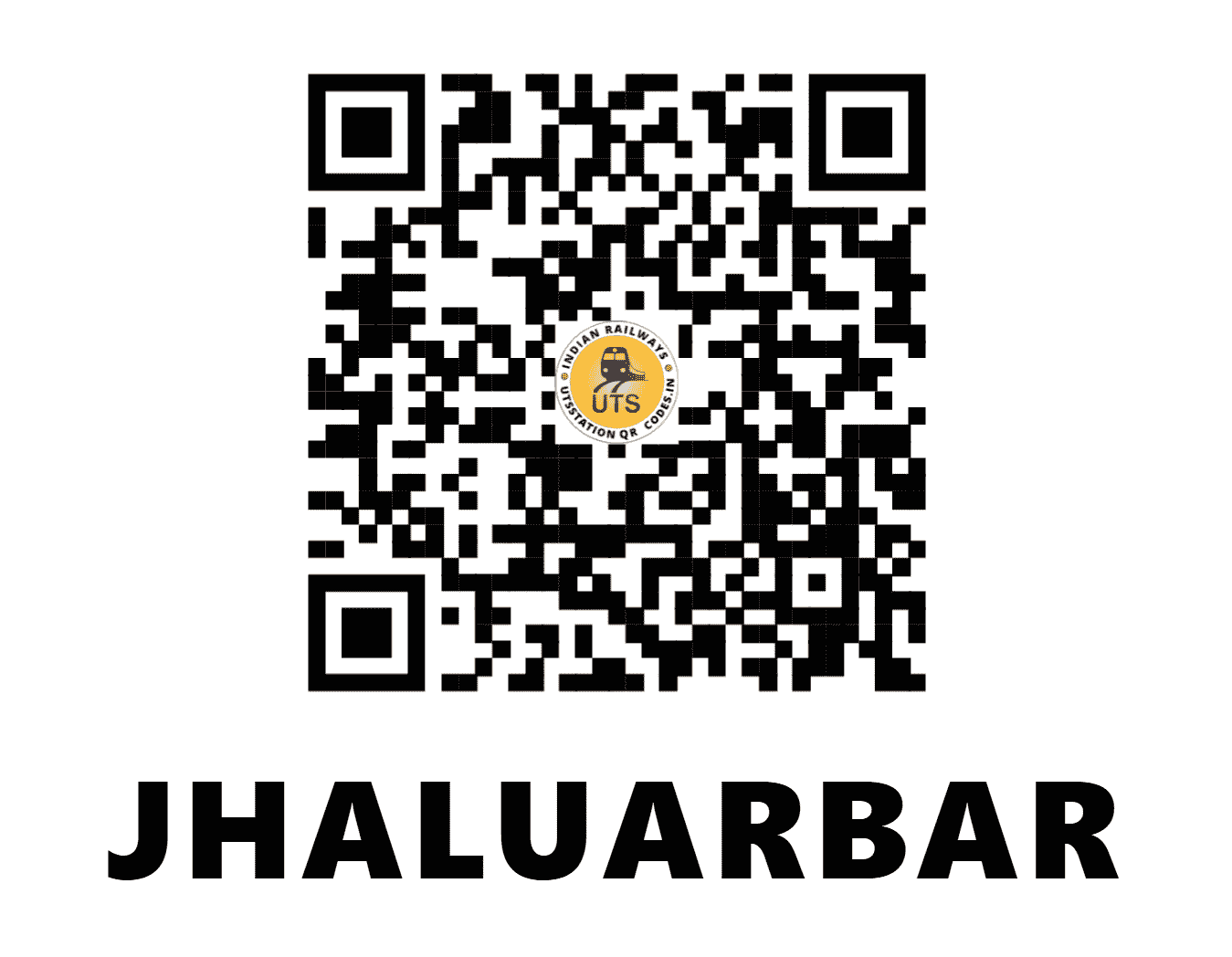 UTS QR Code for JHALUARBAR - JLBR - SE (WEST BENGAL)